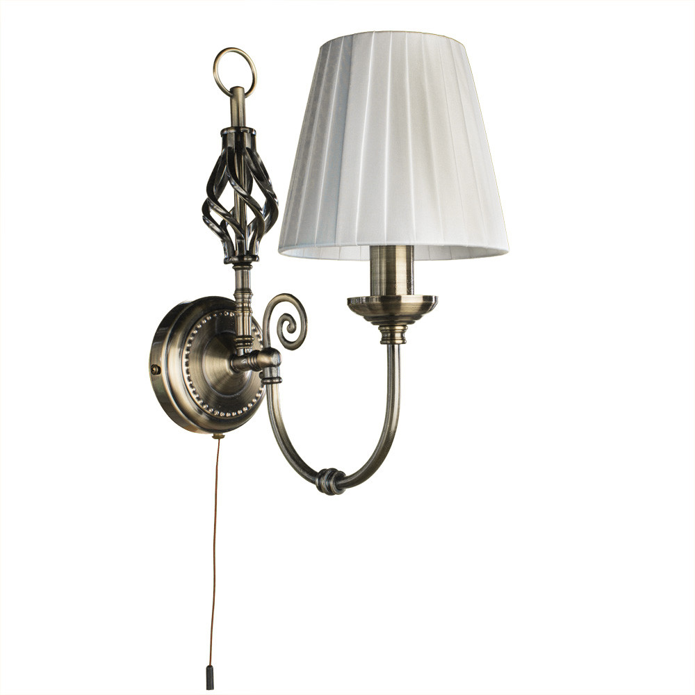 Бра, настенный светильник. Бронза 1*E14 40W 220V. Arte Lamp Zanzibar A8390AP-1AB