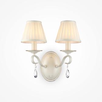 Бра. Кремовый с золотой патиной 2*E14 40W 220V. Maytoni Brionia Elegant ARM172-02-G