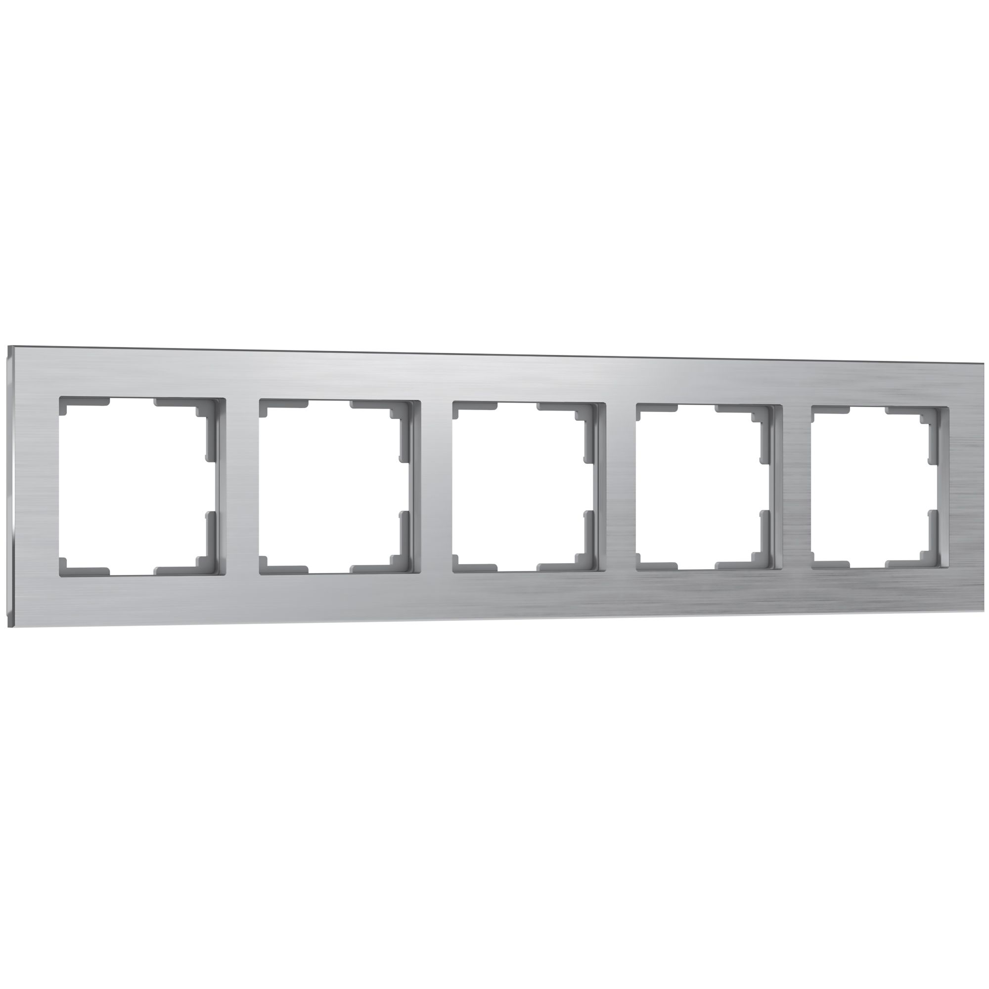 Рамка на 5 постов алюминий Алюминиевый сплав Werkel Aluminium  W0051706