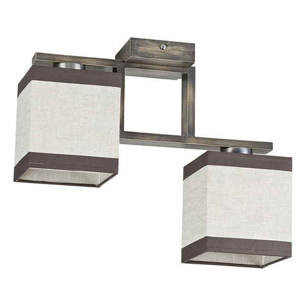 Люстра потолочная. 2*E27, 60W, 220V. Серый антик TK-Lighting Lea Gray 2408.