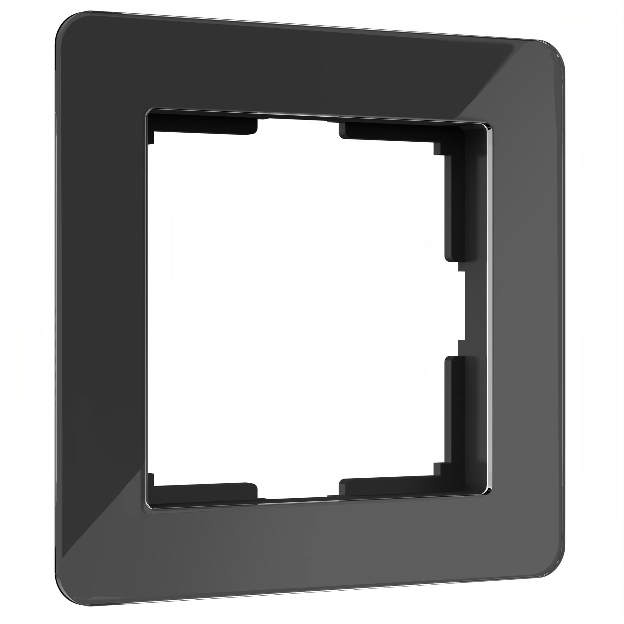 Рамка на 1-пост Черный Акрил глянец. Werkel Acrylic W0012708