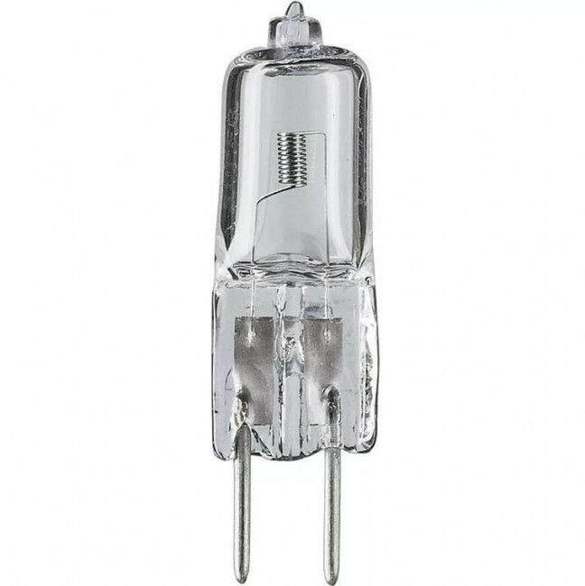 Лампа галогенная низковольтная Капсула Прозрачная 12V, GU6.35 35W. Foton Lighting HC CL 12V 35W GU6.