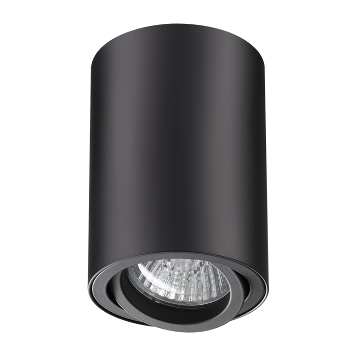 370418 Novotech Светильник потолочный точечный, 1*GU10 50W 220V IP20. Черный матовый