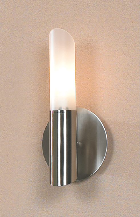 Бра, настенный светильник. Никель, белый 1*E14 40W 220V. Lussole Lano LSC-2801-01