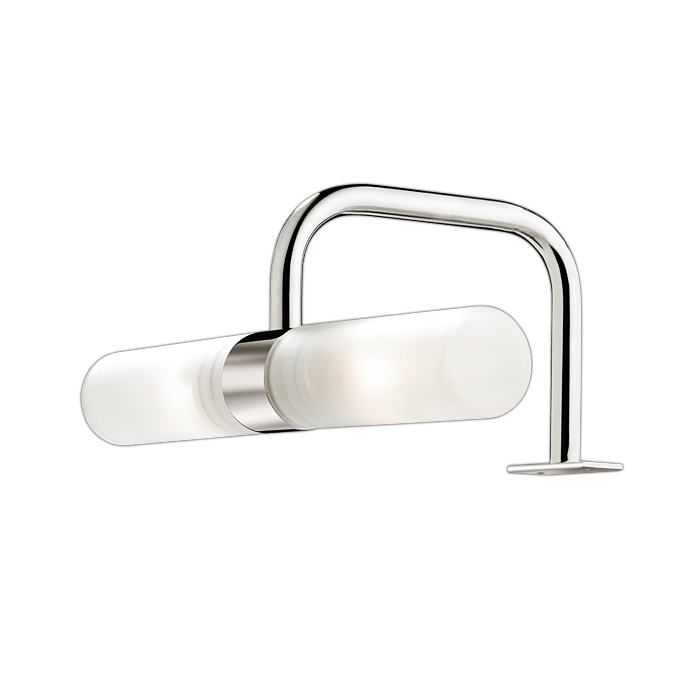 2445/2.Odeon Light.Светильник для зеркала,2*G9 40W,230V,IP44. Хром, матовое стекло