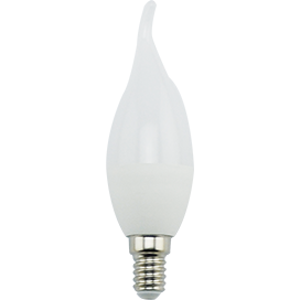 Светодиодная лампа "свеча на ветру" . E14, 9W, 220V, 4000K. Ecola C4PV90ELC