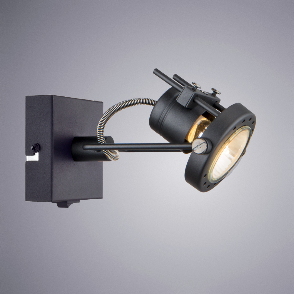 A4300AP-1BK Arte Lamp Светильник настенно-потолочный, Цоколь 1*GU10 50W 220V IP20. Черный