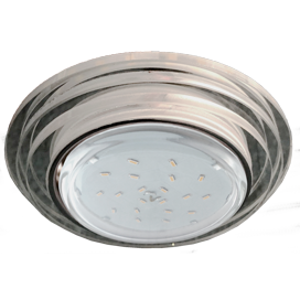 Встраиваемый светильник  Круг со ступеньками  1*GX53 220-240V,. хром зеркальный. Ecola SM53RSECH