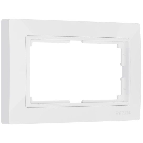 Рамка на 1 (двойная) белый поликарбонат Werkel Snabb basic W0082001