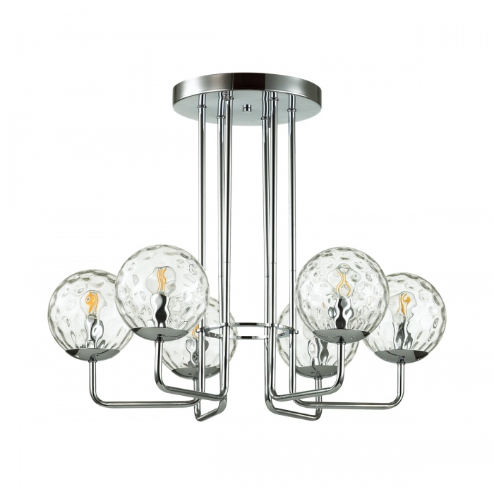 4982/6C Odeon Light Люстра  6*E14  40W 220V. Хром
