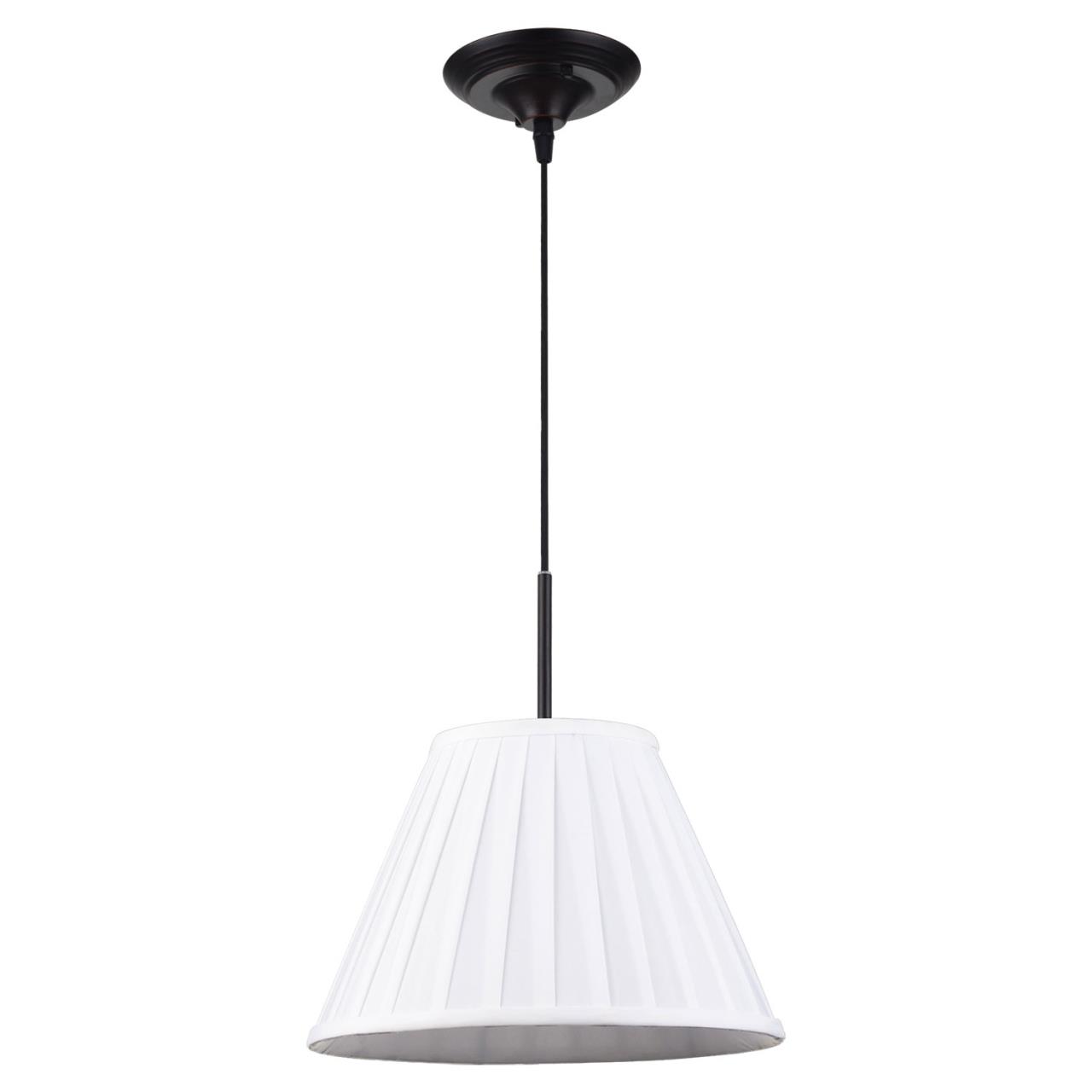 Светильник подвесной   1*E27  60W 220V. Коричневый, белый Lussole Milazzo LSL-2906-01