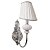 Бра, настенный светильник. Хром, белый 1*E14 40W 230V. Crystal Lux Alma Alma white AP1