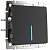Выключатель 1-клавишный с подсветкой IP20 Черный матовый. Werkel. W1110108