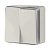 Выключатель накладной монтаж 2-клавишный слоновая кость IP20 Werkel Gallant W5020003