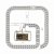 LED модуль на магнитах с ДУ "квадрат" с драйвером 48W, 180-260V, 3000/4200/6300. Novotech KLARK  357