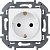 673720. Legrand. Inspiria (Белый). Розетка 2К+З, 16A, встраиваемый монтаж, IP20, Безвинтовой