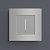 Рамка на 1-пост Серебряный матовый поликарбонат матовый. Werkel Slab  W0012965