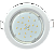 Встраиваемый светильник круг 1*GX53 220V,. Белый. Ecola FW53H4ECB