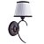 Бра, настенный светильник. Коричневый, белый 1*E14 40W 220V. Arte Lamp Irene A5133AP-1BR