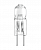 Лампа галогенная низковольтная Капсула прозрачная 12V, GU6.35 50W. Brilum ZH-JCG 400-50