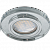 Встраиваемый светильник круг 1*Gu5.3 240/12V,. Хром, стекло. EcolaFC1650EFF