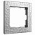 Рамка на 1 пост серебряный поликарбонат Werkel Hammer W0012406