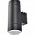 Уличный настенный светильник IP65. Черный. 2*GX53, 15W 220V Ecola 8013A FB53C2ECH