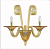 Wunderlicht Versailles Бра IP20 2 * 60W 220V E14 Желтый WL7354-2YE