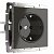 Розетка с заземлением IP44 16A 250V. Серо-коричневый. Серо-коричневый. Werkel W1171107
