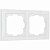 Рамка на 2 поста Белый поликарбонат Werkel Snabb basic W0022001