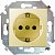 Simon Simon15 Слоновая кость Механизм розетки 2К+З с заземлением IP20 250V Слоновая кость 16A 159143
