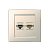 Simon Simon15 Слоновая кость Розетка компьтерная/телефонная под коннектор RJ11 и RJ45 IP20 Слоновая 