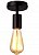 Светильник потолочный, накладной. Черный 1*E27 60W 220V. Arte Lamp Fuori A9184PL-1BK