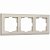 Рамка на 3 поста слоновая кость поликарбонат Werkel Stark W0031803
