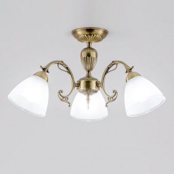 CL413231.CitiLux. Люстра. 3*E27,75W,220V. Бронза, белый