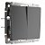 Выключатель 2-клавишный IP20 Графит рифленый. Графит рифленый.Werkel. W1120004