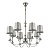 Люстра. 8*E14, 40W, 220V. Хром Lumion Argello 3615/8.