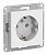 ATN001343.Systeme Electric.AtlasDesign (Лотос).Розетка 2К+З с заземлением Механизм с накладкой, 16A,