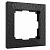 Рамка на 1 пост черный поликарбонат Werkel Hammer  W0012408