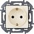 673721. Legrand. Inspiria (Слоновая кость). Розетка 2К+З, 16A, встраиваемый монтаж, IP20, Безвинтово