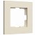 Рамка на 1-пост Айвори софт поликарбонат матовая поверхность. Werkel Slab  W0012962
