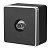 Розетка TV оконечная накладной монтаж.  Черный, хром .Werkel W5083035