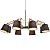 A5700LM-8BK. Arte Lamp. Люстра  8*E14  40W 220V. Черный/Светлое дерево