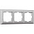 Рамка на 3-поста серебряный поликарбонат Werkel Fiore W0032206