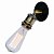 Настенно-потолочный светильник. Черный/бронзовый 1*E27 60W 230V. Lussole Centereach Лофт LSP-9320