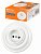 SQ1820-0021. TDM electric. Болонь белый. Розетка фарфоровая, 10А , встраиваемая установка, IP20, вин