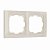 Рамка на 2-поста слоновая кость поликарбонат Werkel Snabb basic W0022003