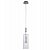 Светильник подвесной   1*E27  60W 230V. Хром, прозрачное стекло Crystal Lux Eva EVA SP1