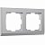 Рамка на 2-поста серебряный поликарбонат Werkel Stark W0021806