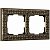 Рамка на 2 поста Бронза Металл Werkel Antik W0021512